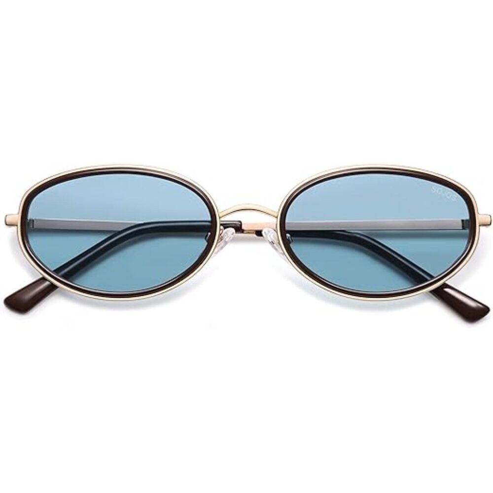 Trendy Oval Round Polarized Sunglasses for Men and Women Retro SJ1248